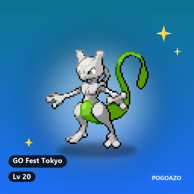 Shiny Mewtwo · GO Fest Tokyo background