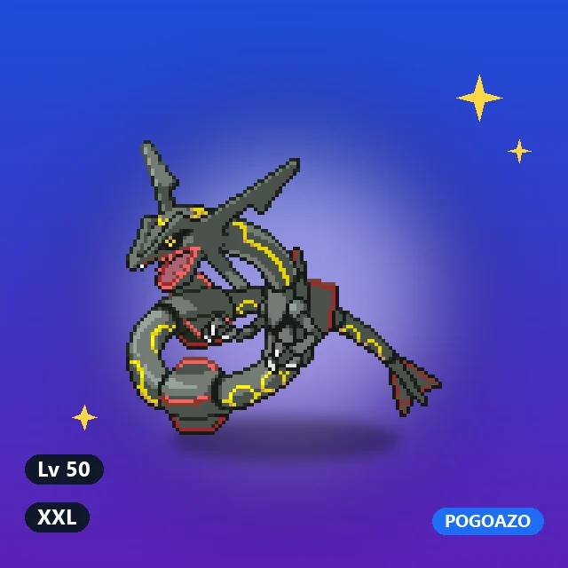 Shiny Rayquaza · Lv 50 · XXL