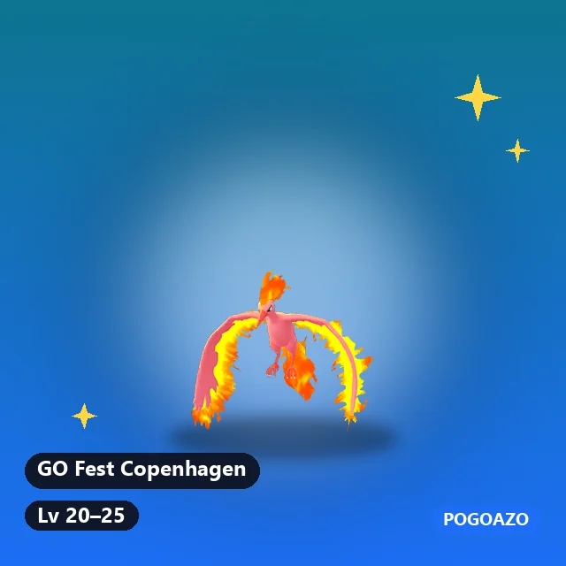Shiny Moltres · GO Fest Copenhagen background