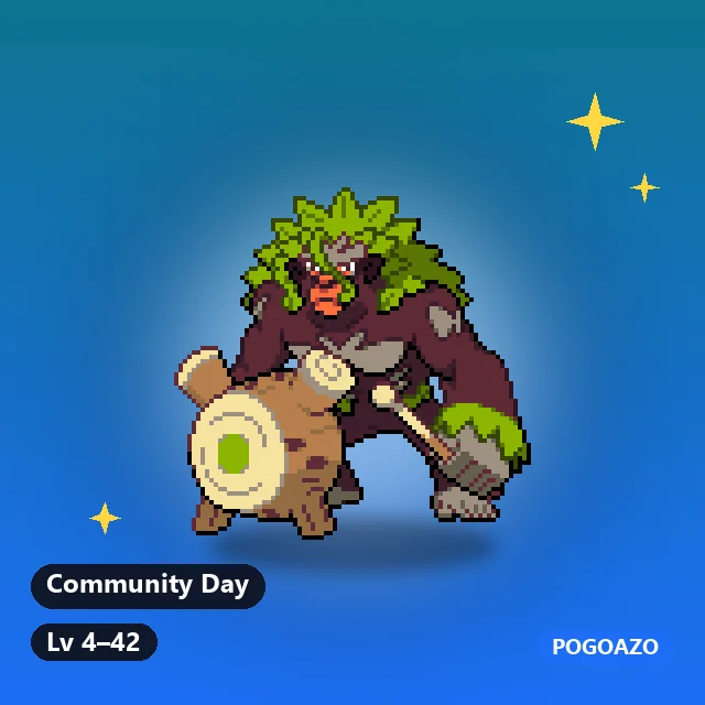 Shiny Rillaboom · Community Day background
