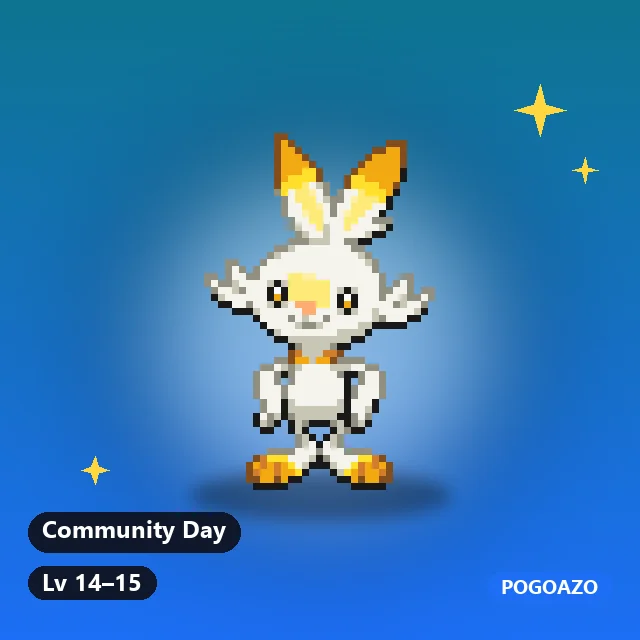 Shiny Scorbunny · Community Day background