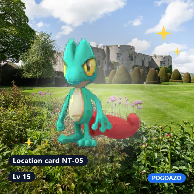 Shiny Treecko · Location card NT-05 background