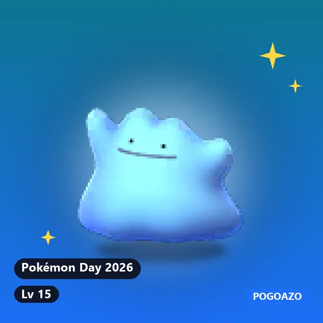 Shiny Ditto · Spring 2026 A · Pokémon Day 2026 background