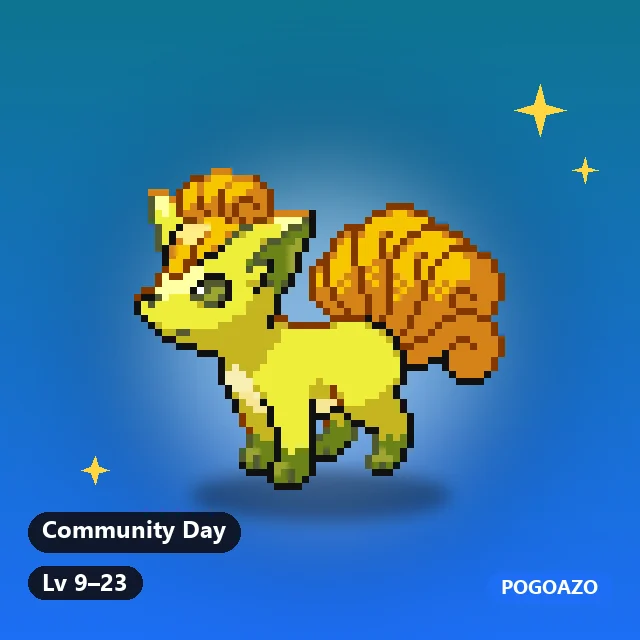 Shiny Alolan Vulpix · Community Day background