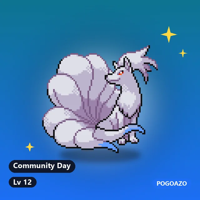 Shiny Ninetales · Community Day background