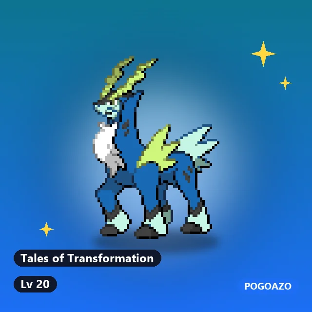Shiny Cobalion · Tales of Transformation background