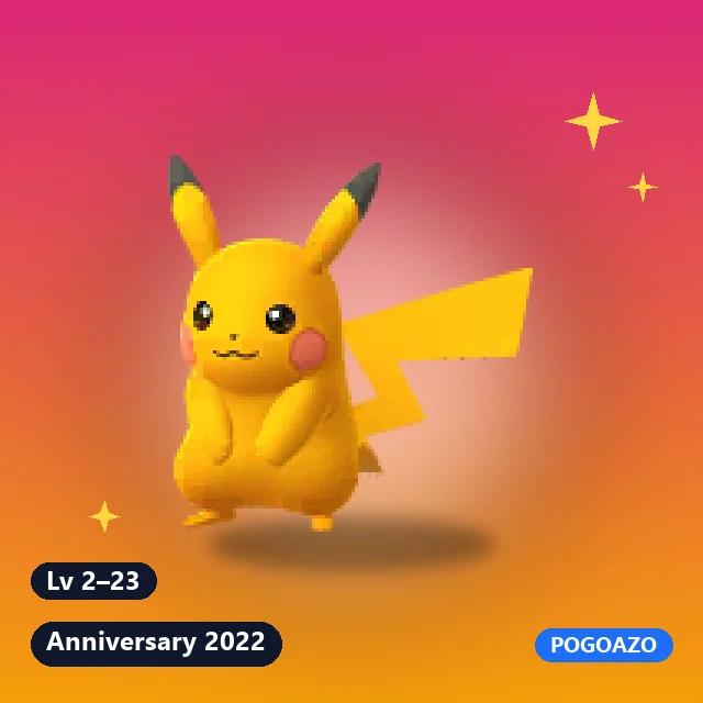 Shiny Pikachu · Anniversary 2022