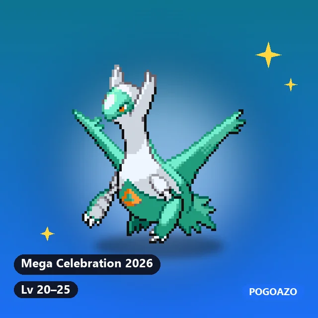 Shiny Latios · Mega Celebration 2026 background