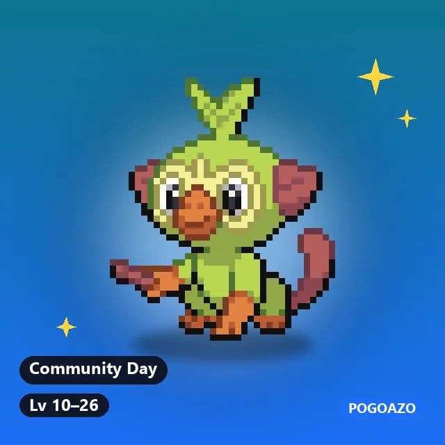 Shiny Grookey · Community Day background