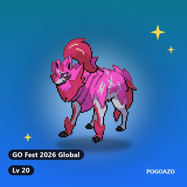 Shiny Zamazenta · Hero · GO Fest 2026 Global background
