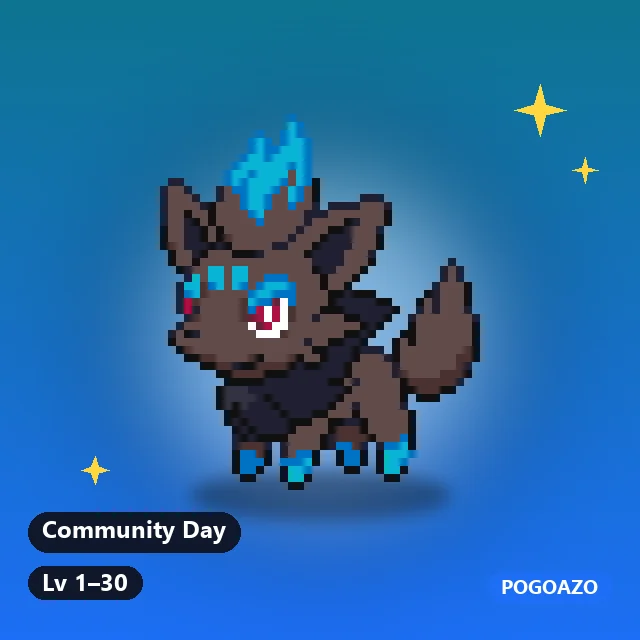Shiny Zorua · Community Day background