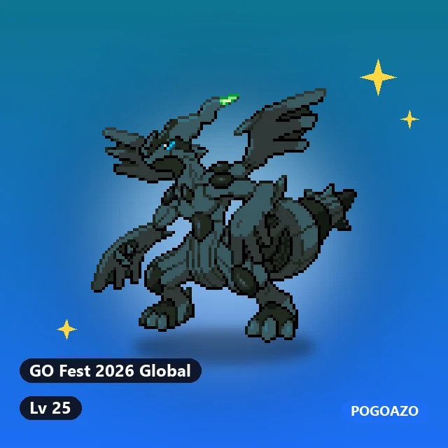 Shiny Zekrom · GO Fest 2026 Global background