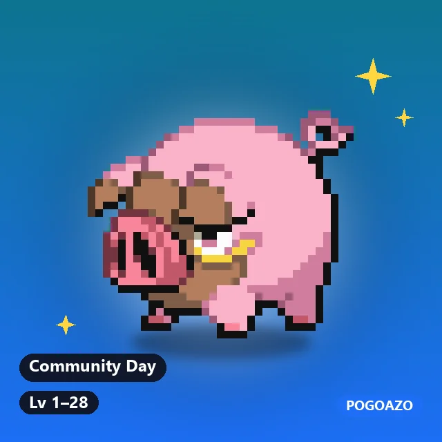 Shiny Lechonk · Community Day background