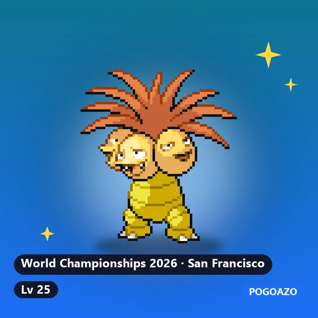 Shiny Alolan Exeggutor · Nền World Championships 2026 · San Francisco