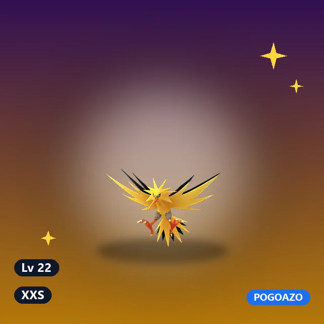 Shiny Galarian Zapdos · XXS