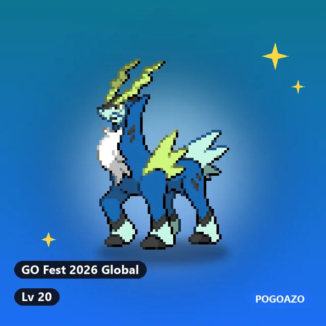 Shiny Cobalion · GO Fest 2026 Global background